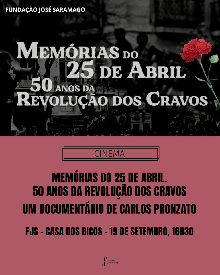 Cinema: Memórias do 25 de Abril, 50 anos da Revolução dos Cravos